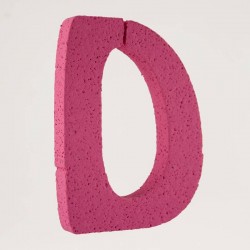 LETTERA POLISTIROLO PASTELLO mm120x90 D FUCSIA