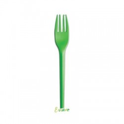 FORCHETTE ECOLOR CPLA 16cm VERDE 20pz