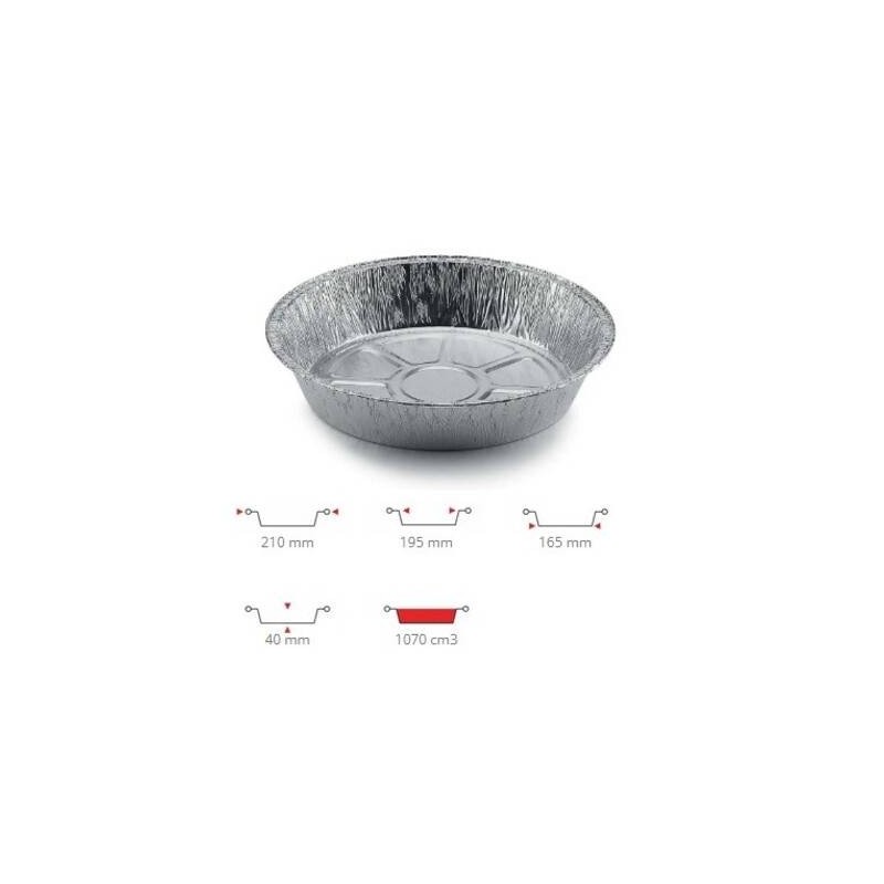 TEGLIA ALLUMINIO TONDA C7G 100PZ CONTITAL