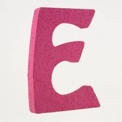 LETTERA POLISTIROLO PASTELLO mm120x90 E FUCSIA