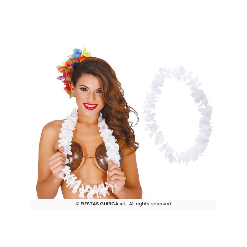 COLLANA HAWAIANA BIANCA