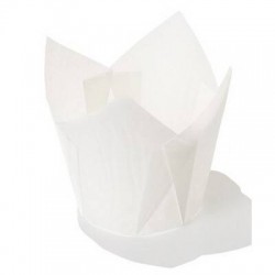 PIROTTINI TULIP 50x50mm H.82mm BIANCO 120pz