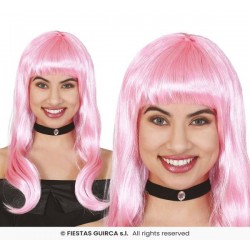 PARRUCCA LUNGA LISCIA ROSA