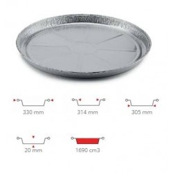 TEGLIA ALLUMINIO TONDA C14G 50PZ CONTITAL