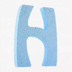 LETTERA POLISTIROLO PASTELLO mm120x90 H CELESTE