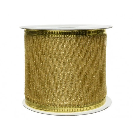 NASTRO GLITTERATO cm6,5x2,7mt ORO