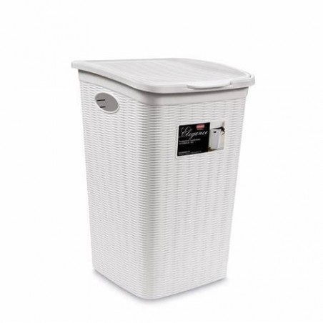 PORTABIANCHERIA ELEGANCE 38x37x54,5h 50lt BIANCO