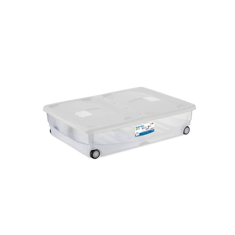 STEFANBOX SUPERMARIO BIANCO C/RUOTE 80x60x18cm 64lt