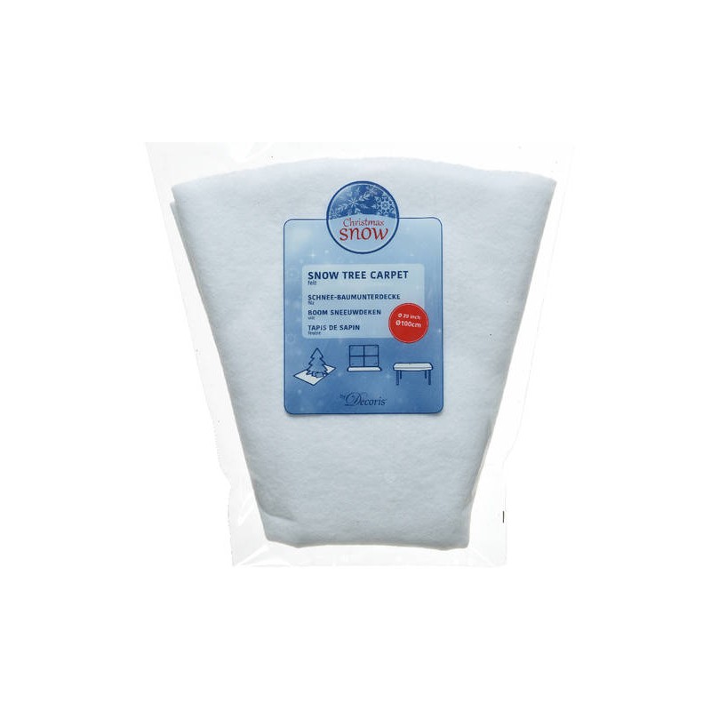 GONNA ALBERO IN POLIESTERE EFFETTO NEVE ø100cm BIANCO