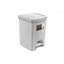 PATTUMIERA LINEA ELEGANCE 6lt BIANCA 20,5x20,5x28cm