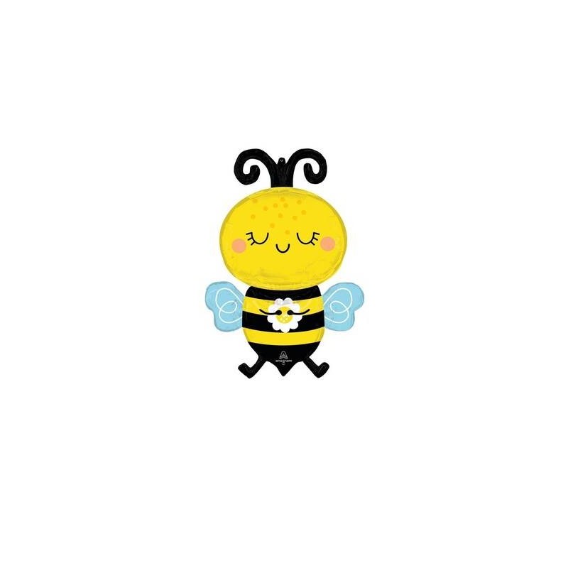 PALLONE MYLAR SUPERSHAPE HAPPY BEE 55x81cm