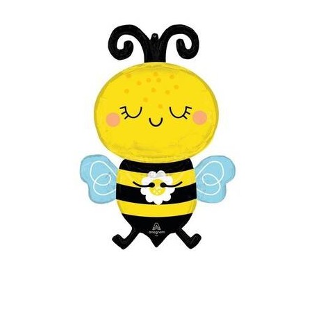 PALLONE MYLAR SUPERSHAPE HAPPY BEE 55x81cm