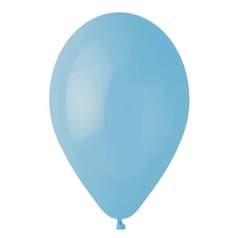 PALLONCINI LATTICE MEDIUM 10 26cm 100pz CELESTE BABY