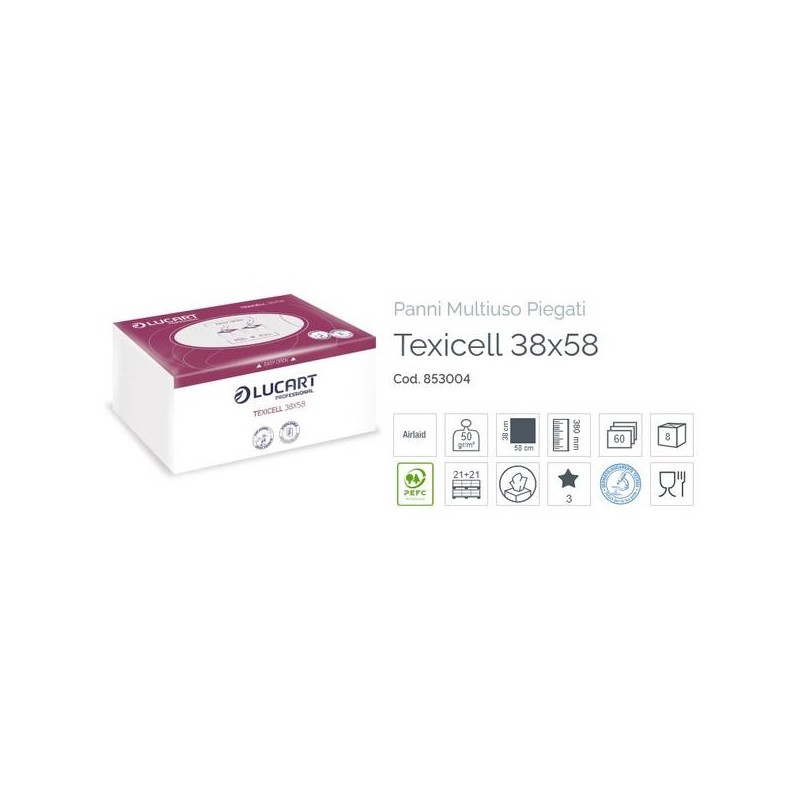 ASCIUGAMANO AIRTEXT AIRTECH 38x58cm 60pz