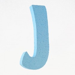 LETTERA POLISTIROLO PASTELLO mm120x90 J CELESTE