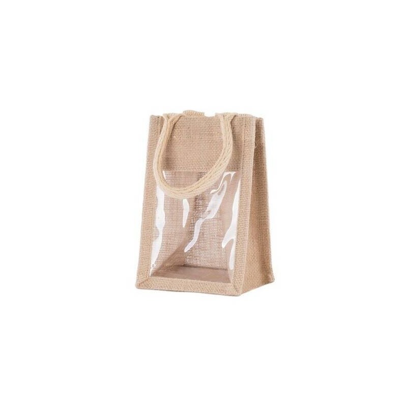 BORSA JUTA PORTA 1 VASETTO C/FIN 13+10x15cm