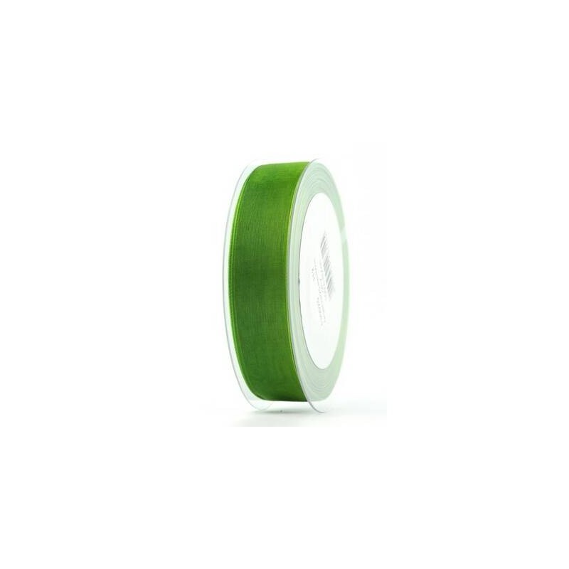 NASTRO ORGANZA mm25x50mt VERDE BANDIERA