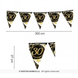 FESTONE BANDIERINE IN CARTA 30ANNI 3mt