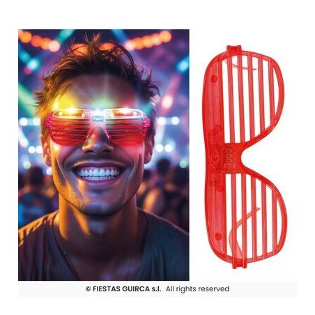 OCCHIALI C/LED COLORI ASS.TI 1pz
