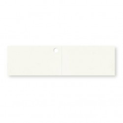 BIGLIETTINO BOMBONIERA 45x25mm BIANCO 20pz