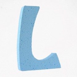 LETTERA POLISTIROLO PASTELLO mm120x90 L CELESTE