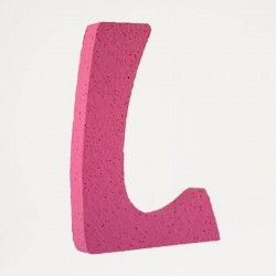 LETTERA POLISTIROLO PASTELLO mm120x90 L FUCSIA