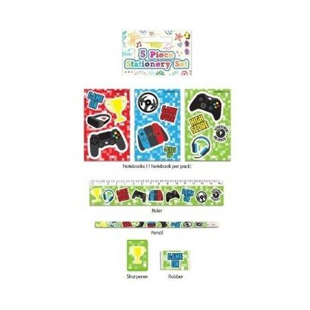 SET CANCELLERIA VIDEOGIOCHI 5pz