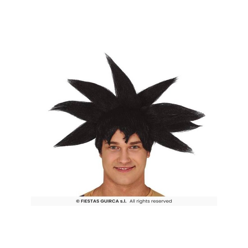 PARRUCCA GUERRIERO NERA IN BOX