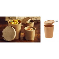 BARATTOLO C/COP KRAFT/PE AVANA ø9x8,6 350ml 25pz
