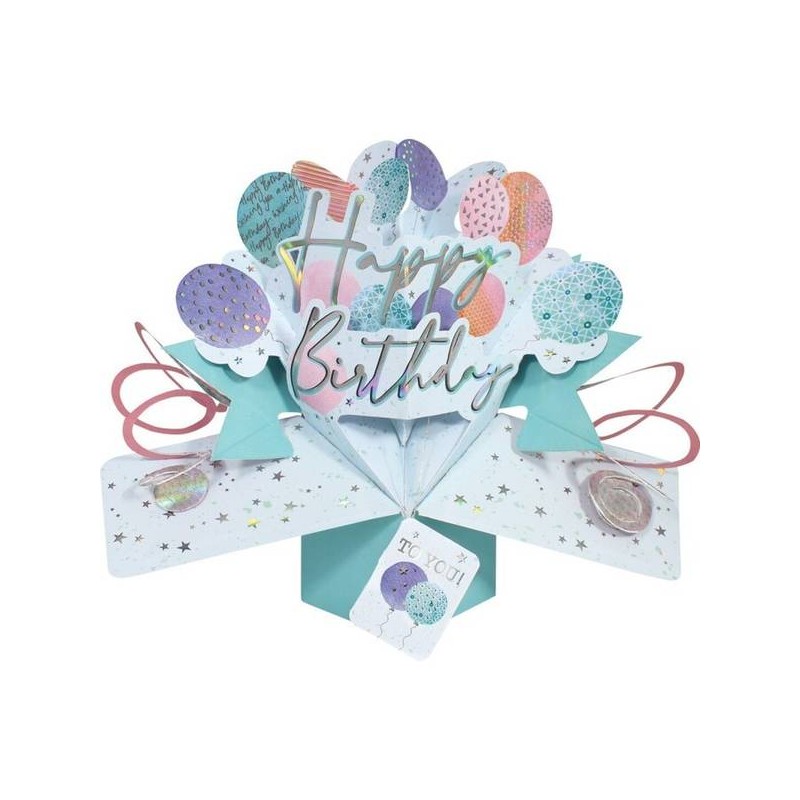 BIGLIETTI AUGURI POP UP HAPPY BIRTHDAY