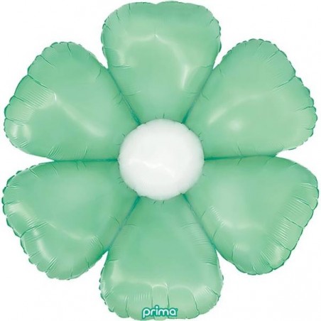PALLONCINO MYLAR 34 86cm MARGHERITA VERDE MENTA