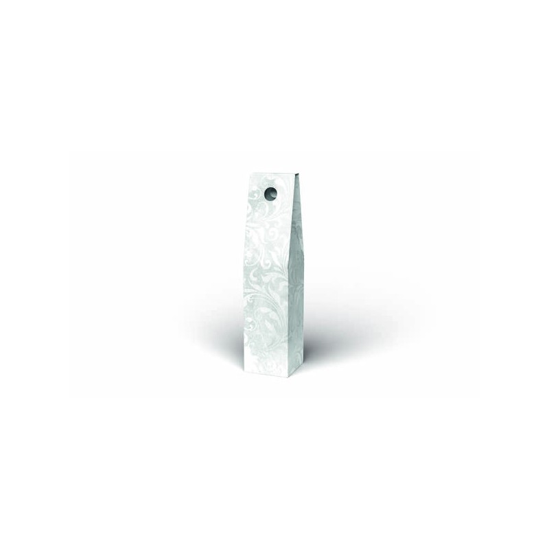 SCATOLA PORTA 1 BOTTIGLIA STICK 9x9x38cm GRIGIO DAMASCO
