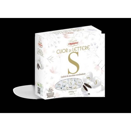 CONFETTI CUOR DI LETTERE S CIOCCOLATO FONDENTE 250gr