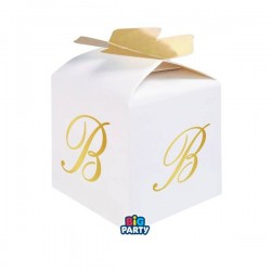 SCATOLINA CUBETTO PORTACONFETTI 5x7x5cm LETTERA B 10pz