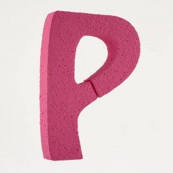 LETTERA POLISTIROLO PASTELLO mm120x90 P FUCSIA