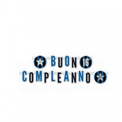 FESTONE BUON COMPLEANNO 294x20cm PERSONALIZZABILE INTER