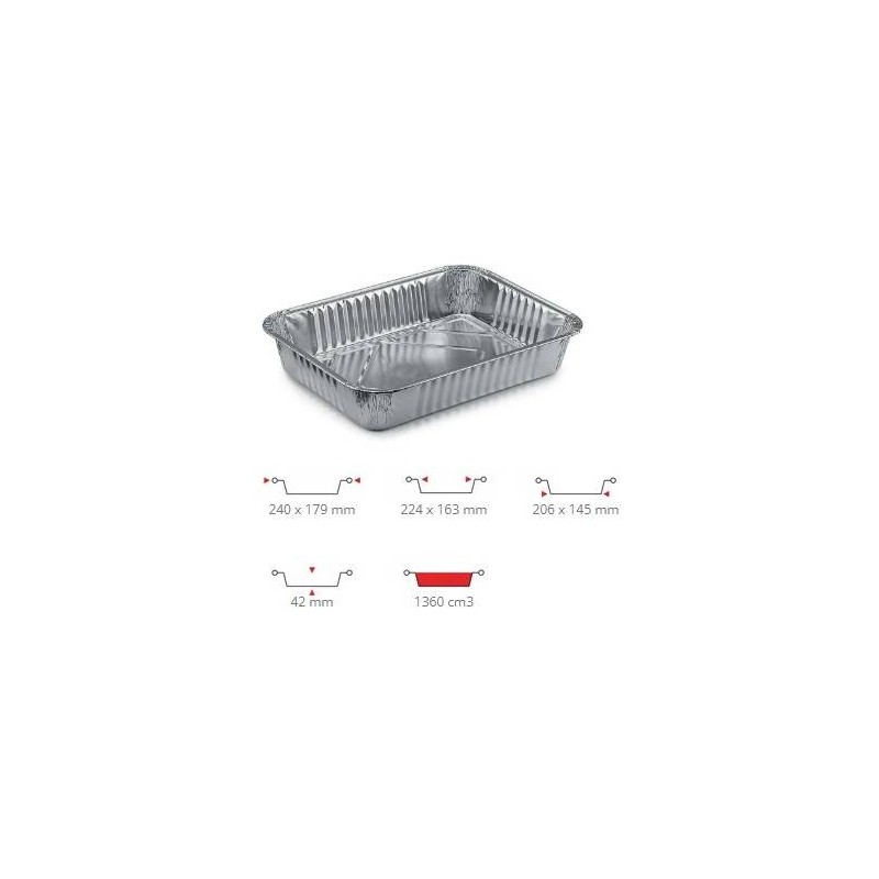TEGLIA ALLUMINIO 5prz 100PZ R30G CONTITAL