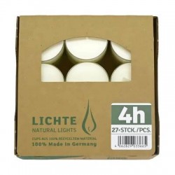 CANDELA TELIGHTS NATURAL 4H 27pz