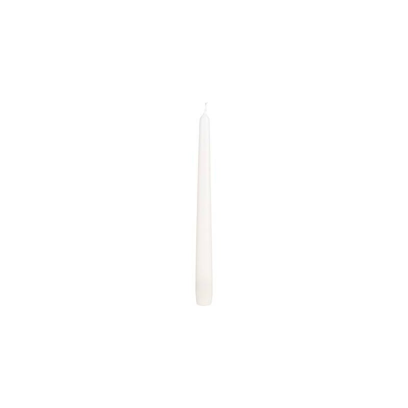 CANDELA CONICA H.25cm ø2,3cm BIANCO SPORCO 4pz