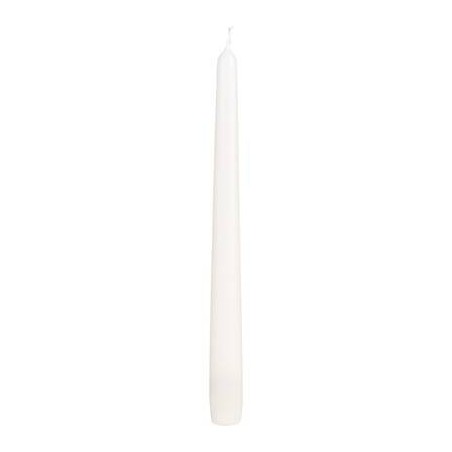 CANDELA CONICA H.25cm ø2,3cm BIANCO SPORCO 4pz