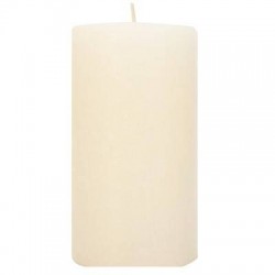 CANDELA MOCCOLO RUSTIC SAFE 8x6cm BIANCO SPORCO