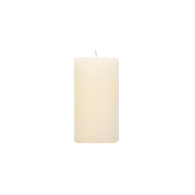 CANDELA MOCCOLO RUSTIC SAFE 8x6cm BIANCO SPORCO