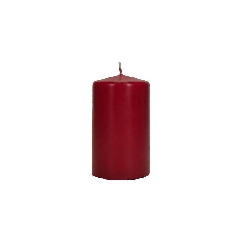 CANDELA MOCCOLO 8x6cm ROSSO ANTICO