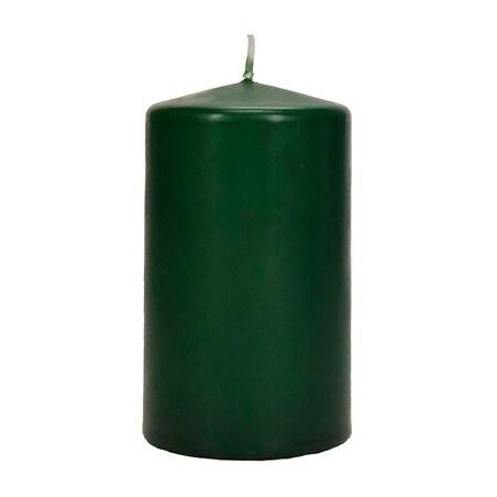 CANDELA MOCCOLO 8x6cm VERDE CACCIATORE