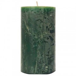 CANDELA MOCCOLO RUSTIC SAFE 11x7cm VERDE CACCIATORE