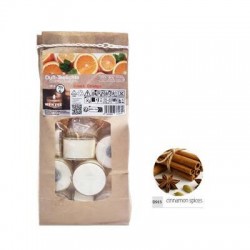CANDELA TEALIGHT 7H PROFUMO SPEZIE&CANNELLA 18pz