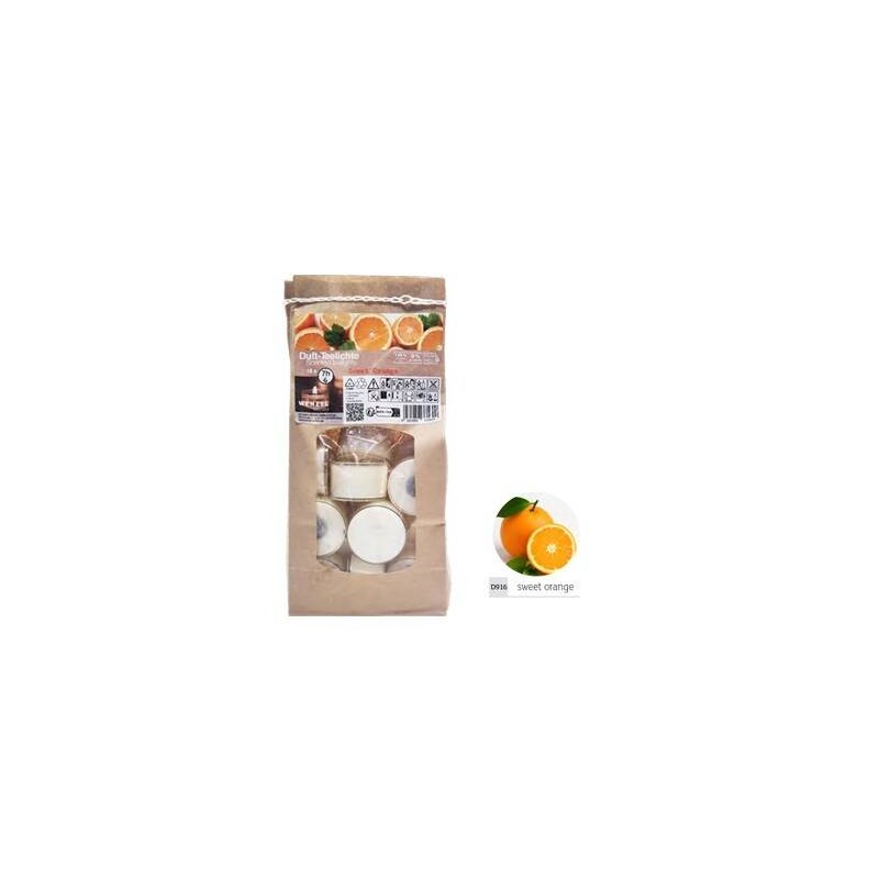 CANDELA TEALIGHT 7H PROFUMO ARANCIA DOLCE 18pz