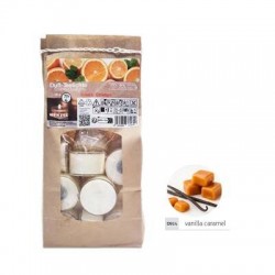 CANDELA TEALIGHT 7H PROFUMO VANIGLIA&CARAMELLO 18pz