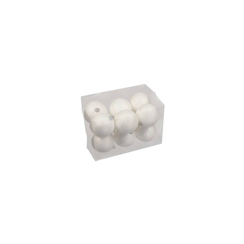 SFERE SPARKLING WHITE Ø8cm 12pz