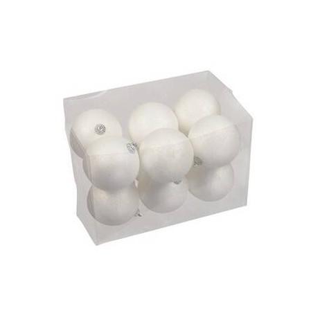 SFERE SPARKLING WHITE Ø8cm 12pz